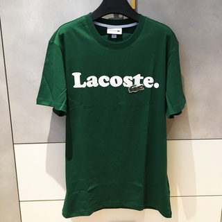 [S-5XL] Lacoste เสื้อยืด คอกลม แขนสั้น พิมพ์ลายจระเข้ สไตล์ฝรั่งเศส แฟชั่นฤดูร้อน สําหรับผู้ชาย และผู้หญิง