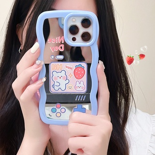 เคสโทรศัพท์มือถือกระจก ลายการ์ตูนลูกไม้ สําหรับ Apple iphone 13Promax 11 12 6 7 8 plus