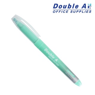 สินค้า Double A Highlighter ปากกาเน้นข้อความ ปากกาไฮไลท์ ดั๊บเบิ้ลเอ รุ่นสีพาสเทล (Mild) แห้งไว หมึกไม่เยิ้ม สีฟ้า