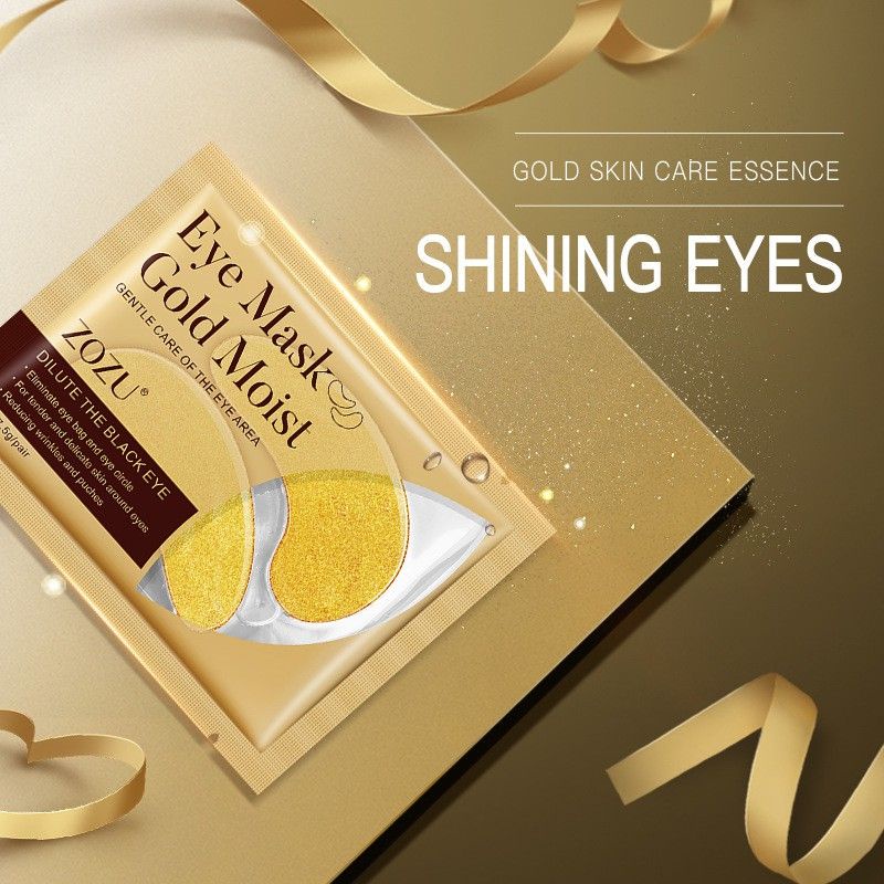 แผ่นมาร์คใต้ตาทองคำ Eye Mask Gold Moist สูตรคอลลาเจนทองคำ ผิวรอบตากระจ่างใส ชุุ่มชื้น ลดรอยหมอง