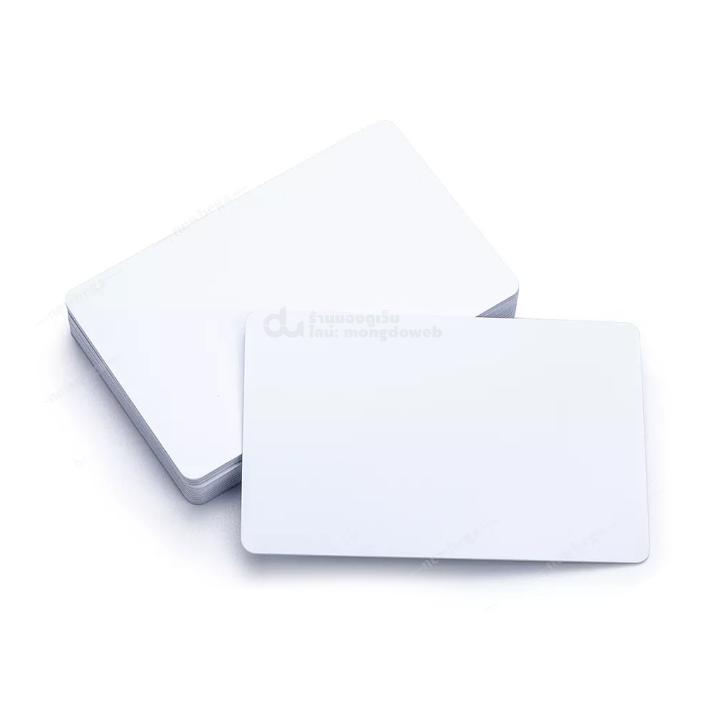 ภาพหน้าปกสินค้าบัตร RFID Mifare Card ความถี่13.56Mhz หนา0.8mm (Read & Write) จากร้าน mongdoweb บน Shopee