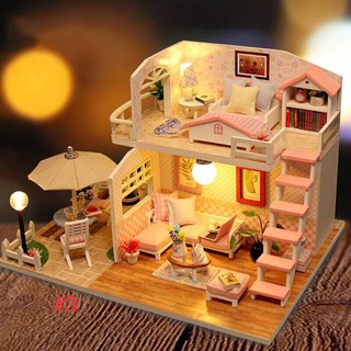 ภาพขนาดย่อของภาพหน้าปกสินค้าบ้านตุ๊กตา DIY ของตกแต่งบ้าน **พร้อมส่ง **(ประกอบเอง) สร้างบ้านเล่นกับครอบครัว จากร้าน kun_tong บน Shopee ภาพที่ 6