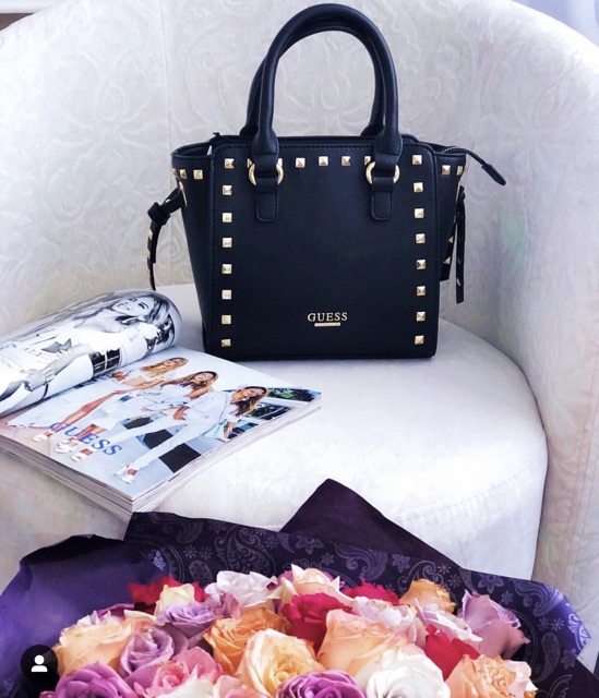 Lisa studded mini tote guess sale