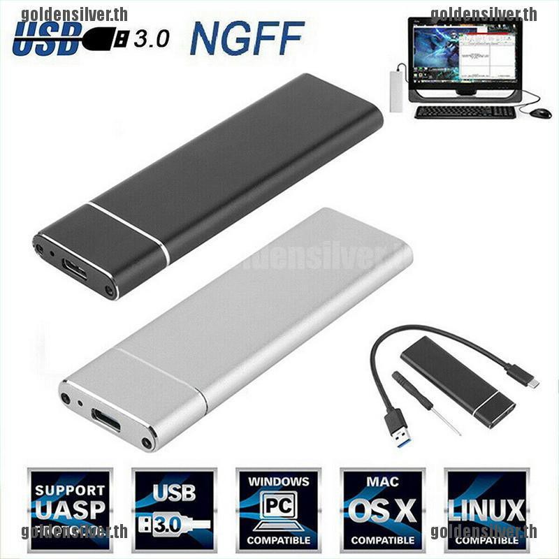 ภาพหน้าปกสินค้าเคสฮาร์ดดิสก์ไดรฟ์ M.2 NGFF SSD USB 3.0 HDD Enclosure