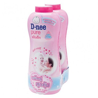 D-nee baby powder 400 grams. Twin pink pack
