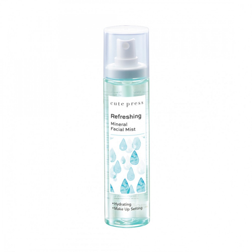 cute-press-refreshing-mineral-facial-mist-100ml-สีฟ้า