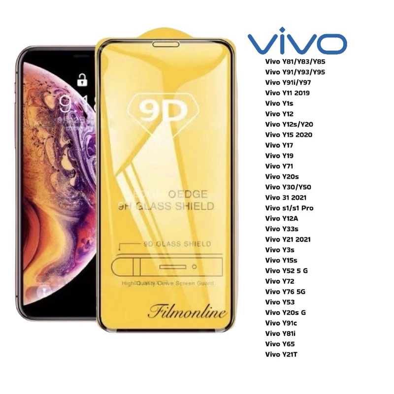 ฟิล์มกระจกนิรภัย-vivo-9d-เต็มจอ-vivo-y81-y83-y85-y91-y93-y95-y91i-y97-y11-2019-y1s-y12-y12s-y20-y15-2020-y17-y19-y71-y20