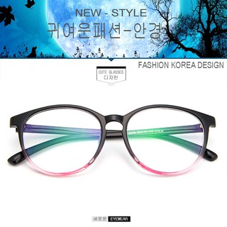Fashion แว่นตา เกาหลี แฟชั่น แว่นตากรองแสงสีฟ้า รุ่น 2376 C-8 สีดำไล่สีแดง ถนอมสายตา (กรองแสงคอม กรองแสงมือถือ)