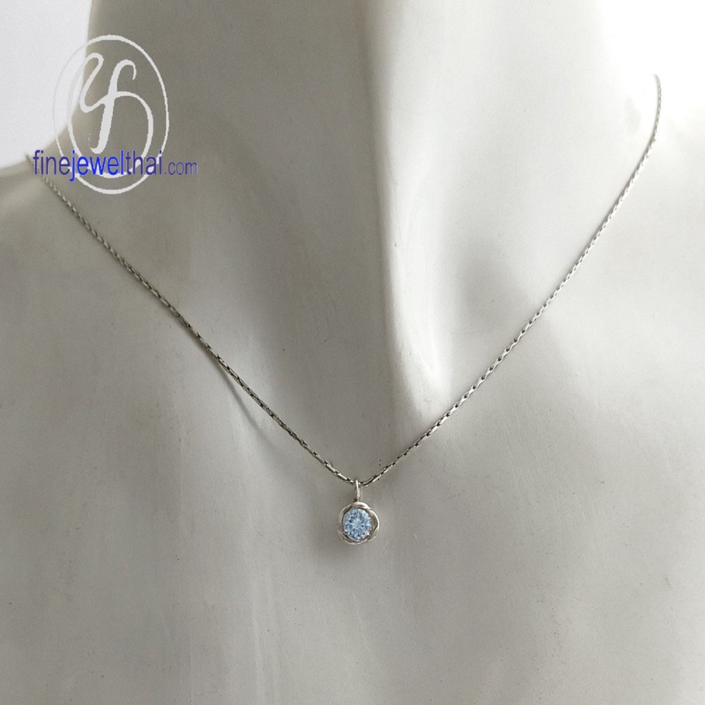 finejewelthai-จี้โทพาซ-โทพาซ-จี้พลอย-พลอยประจำเดือนเกิด-topaz-silver-pendant-birthstone-p1054tp00e