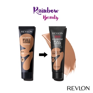 ภาพหน้าปกสินค้าแบบหลอด เนื้อมูส REVLON ColorStay Full Cover Foundation 30ml เรฟลอน รองพื้น คัลเลอร์สเตย์ เนื้อแมท หน้าไม่มัน เนื้อเนียน ที่เกี่ยวข้อง