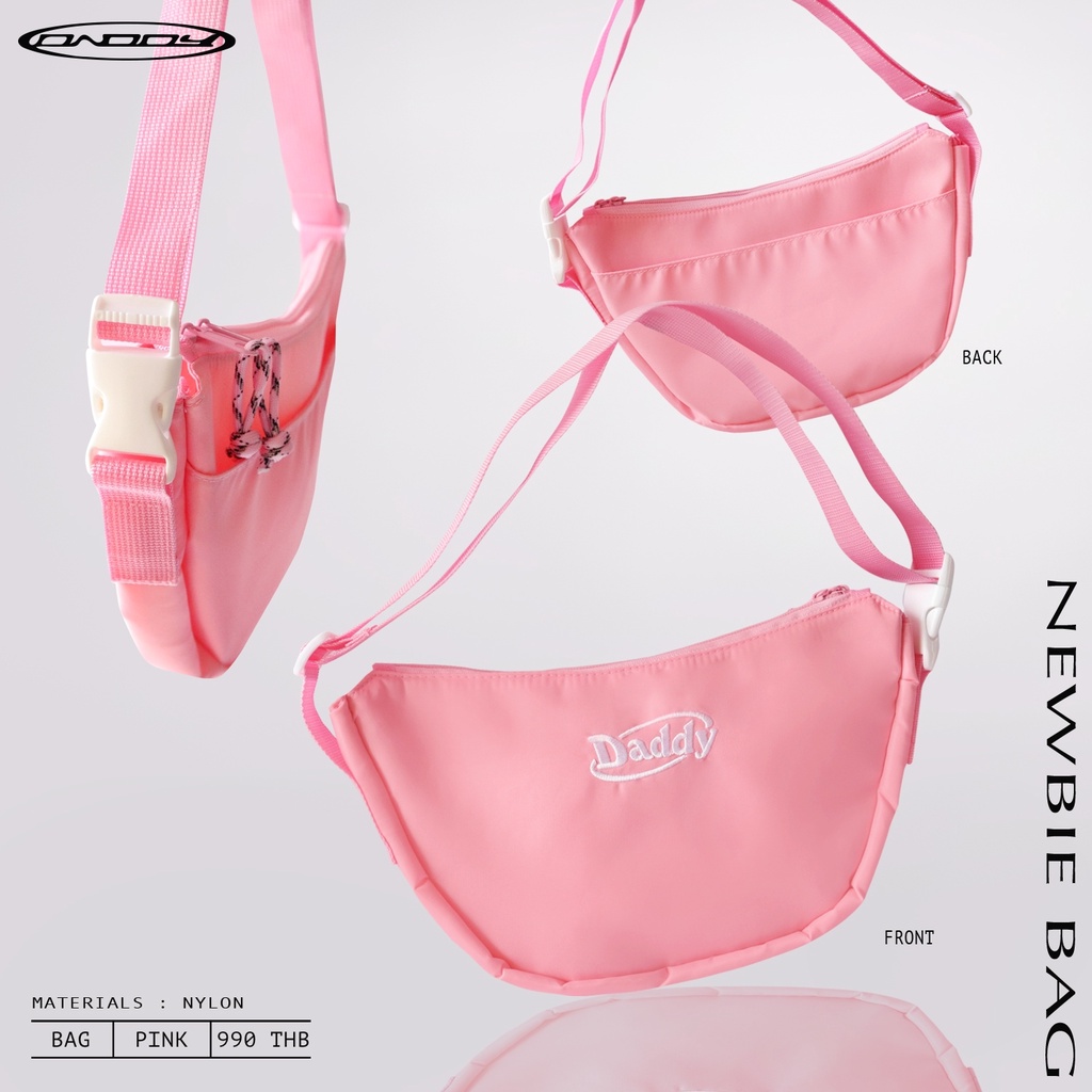 daddy-newbie-bag-pink-กระเป๋าสะพายข้าง-สีชมพูสุดน่ารัก