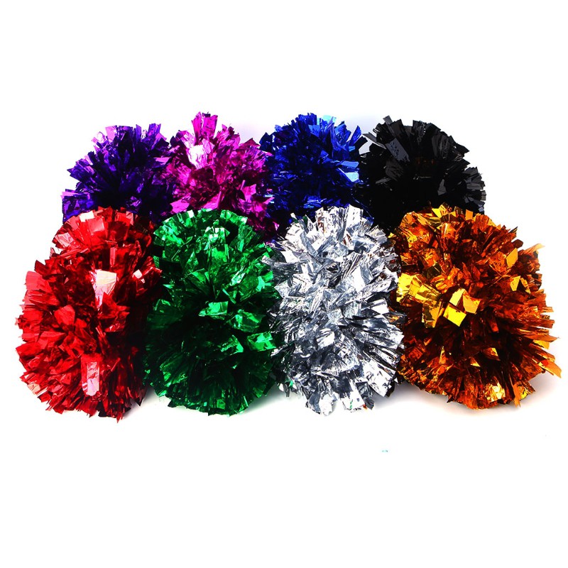 Handheld Pom Poms Cheerleader Cheerleading Cheer Dance Party Football ...