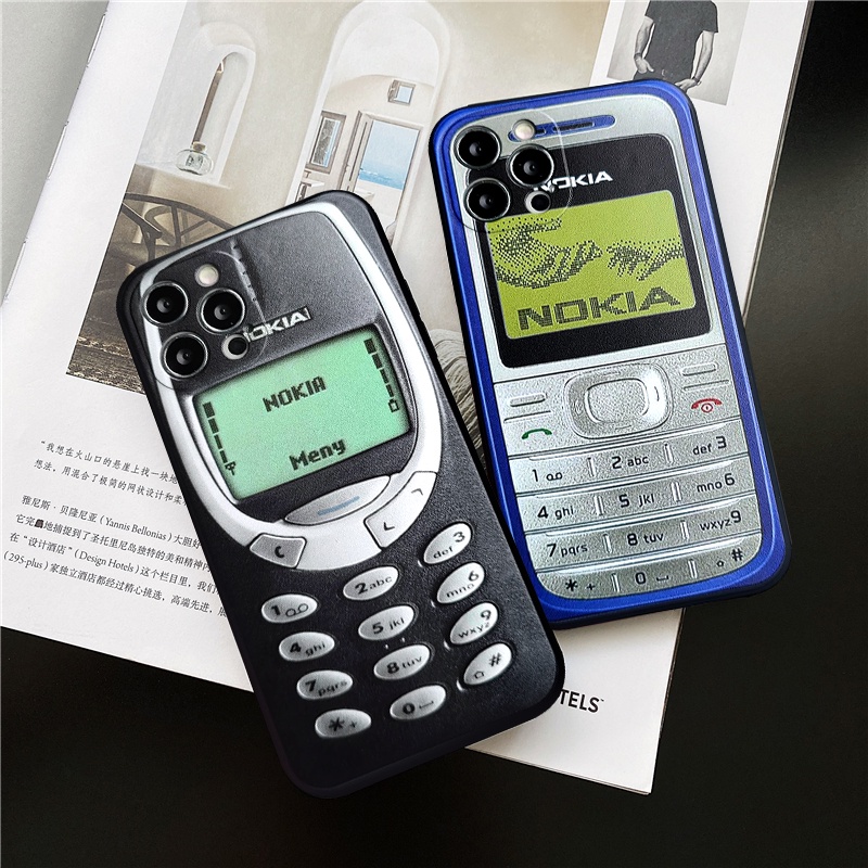 ภาพหน้าปกสินค้าเคสซิลิโคนนิ่ม ลาย Nokia สําหรับ iPhone 15 11 12 Pro Max 15 6 6S 7 8 Plus 13 15 Pro Max X XS XR XSMAX SE 2020
