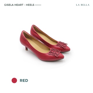 ภาพหน้าปกสินค้าLA BELLA รุ่น GISELA HEART HEELS - RED ที่เกี่ยวข้อง