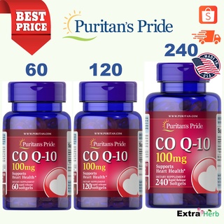ภาพหน้าปกสินค้าโคคิวเท็น Co Q-10 100 mg/60 และ 120 Softgels [Puritan\'s pride] ที่เกี่ยวข้อง