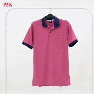 สินค้า เสื้อโปโลแบบพิเศษ (Limited)  สีชมพู 11OTK03 - PMK Polomaker