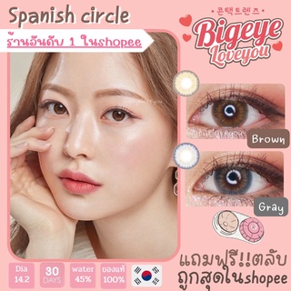 คอนแทคเลนส์ Spanish Circle(Spanish3tone) Brown/Gray (Gaezz Secret) ขนาดมินิ💖