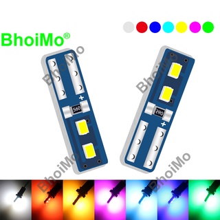 BhoiMo Car Dashboard Led Meter แผนที่แผ่นแผงหลอดไฟ T5 W3W 17 73 74 2721 4SMD 2016 ชิป Auto ภายในด้านข้างโคมไฟ Cluster Gauge คำเตือนตัวบ่งชี้รถจักรยานยนต์เครื่องมือ Dash ไฟสัญญาณ Neo Wedge โคมไฟรถยนต์มอเตอร์ DC12V สีขาวสีแดง IceBlue Pink 6000K