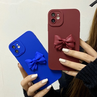 เคส Oppo A15 A54 A3S A12 A16 A5S A9 A5 2020 A92 A52 A53 A31 2020 F9 F11 A83 2020 Reno 3 5 2F DIY 3D Bow เคสโทรศัพท์ซิลิโคนสร้างสรรค์