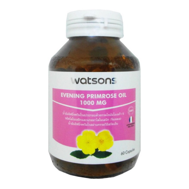Evening Primrose oil 1,000 mg. อิฟนิ่งพริมโรส ออยล์ (Watsons) | Shopee ...