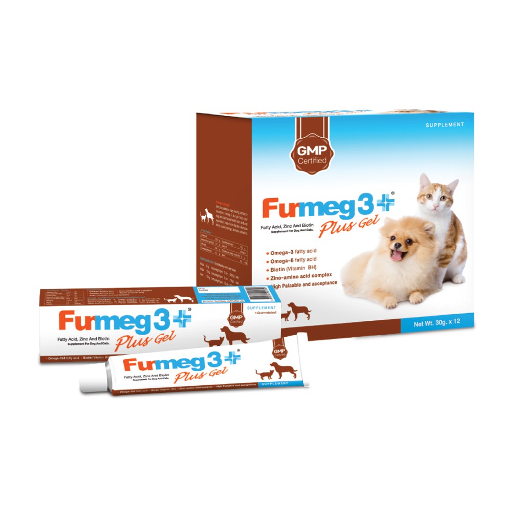 ภาพหน้าปกสินค้าFurmeg-3-Plus gel 30g.x12 อาหารเสริมเฟอร์เม็กทรีพลัส เจล