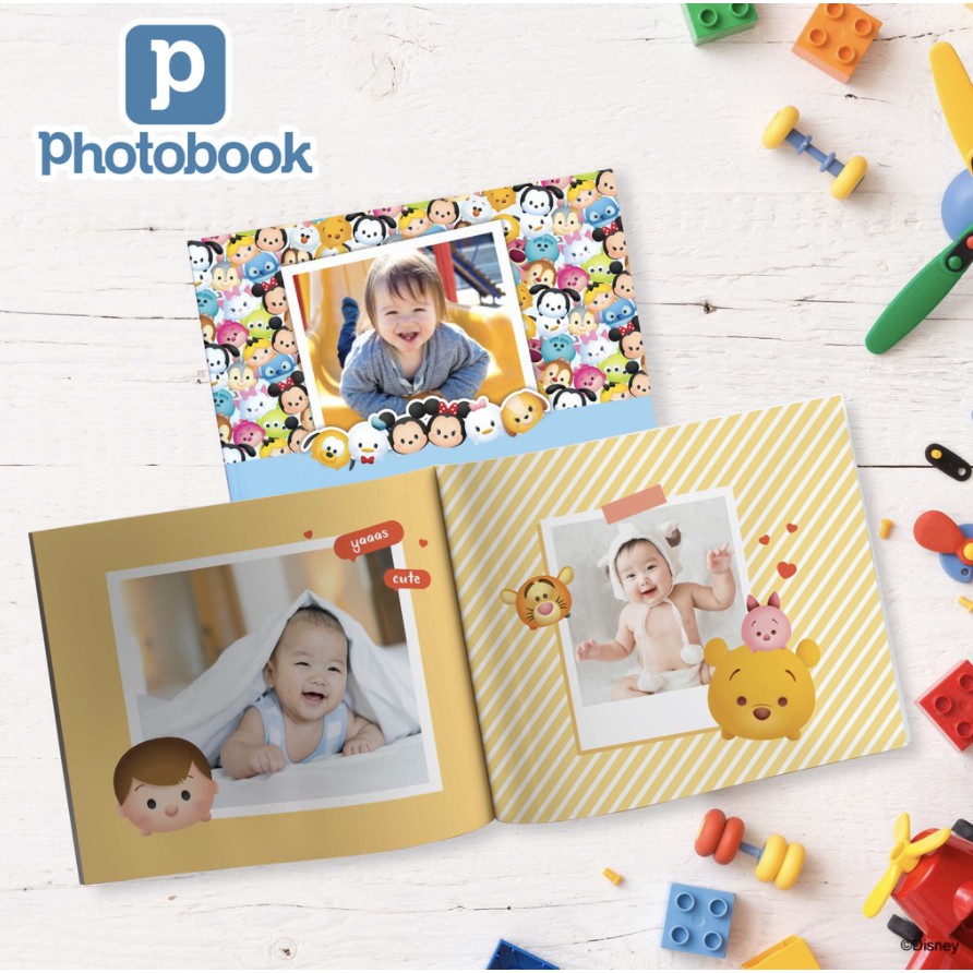 ภาพหน้าปกสินค้าPhotobook: โฟโต้บุ๊คปกอ่อน 8x6 นิ้ว แนวนอน (2 เล่ม) ของขวัญเด็กแรกเกิด มีธีมให้เลือก แต่งเองบนเว็บ, 40 หน้า จากร้าน photobook บน Shopee