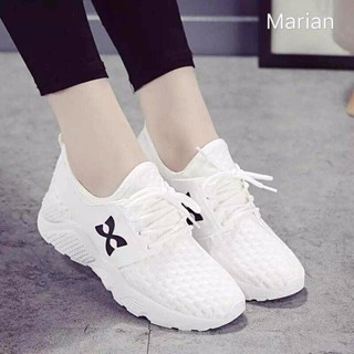 สินค้า Marian รองเท้า รองเท้าผ้าใบแฟชั่น รองเท้าผ้าใบผู้หญิงสีขาว รุ่น A017 -White