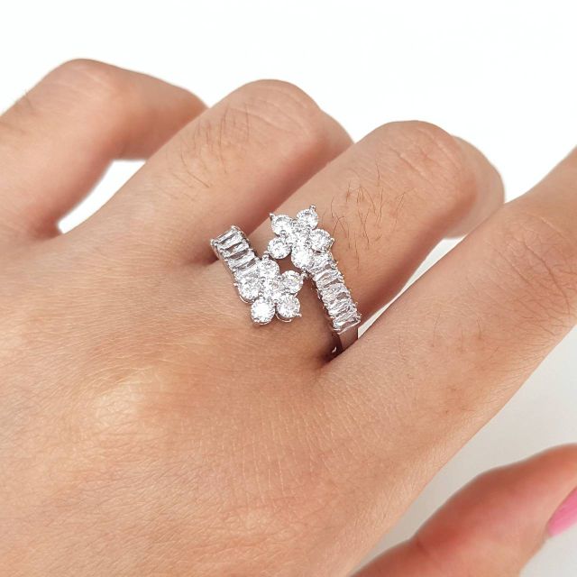 แหวนเพชรcz-แหวนใบมะกอก-แหวนแฟชั่น-olive-leaf-ring