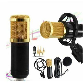 ชุดไมค์ ไมค์อัดเสียง คอนเดนเซอร์ (Pro Condenser Microphone  BM800 ) พร้อม ขาตั้งไมค์โครโฟน และอุปกรณ์เสริมUSB