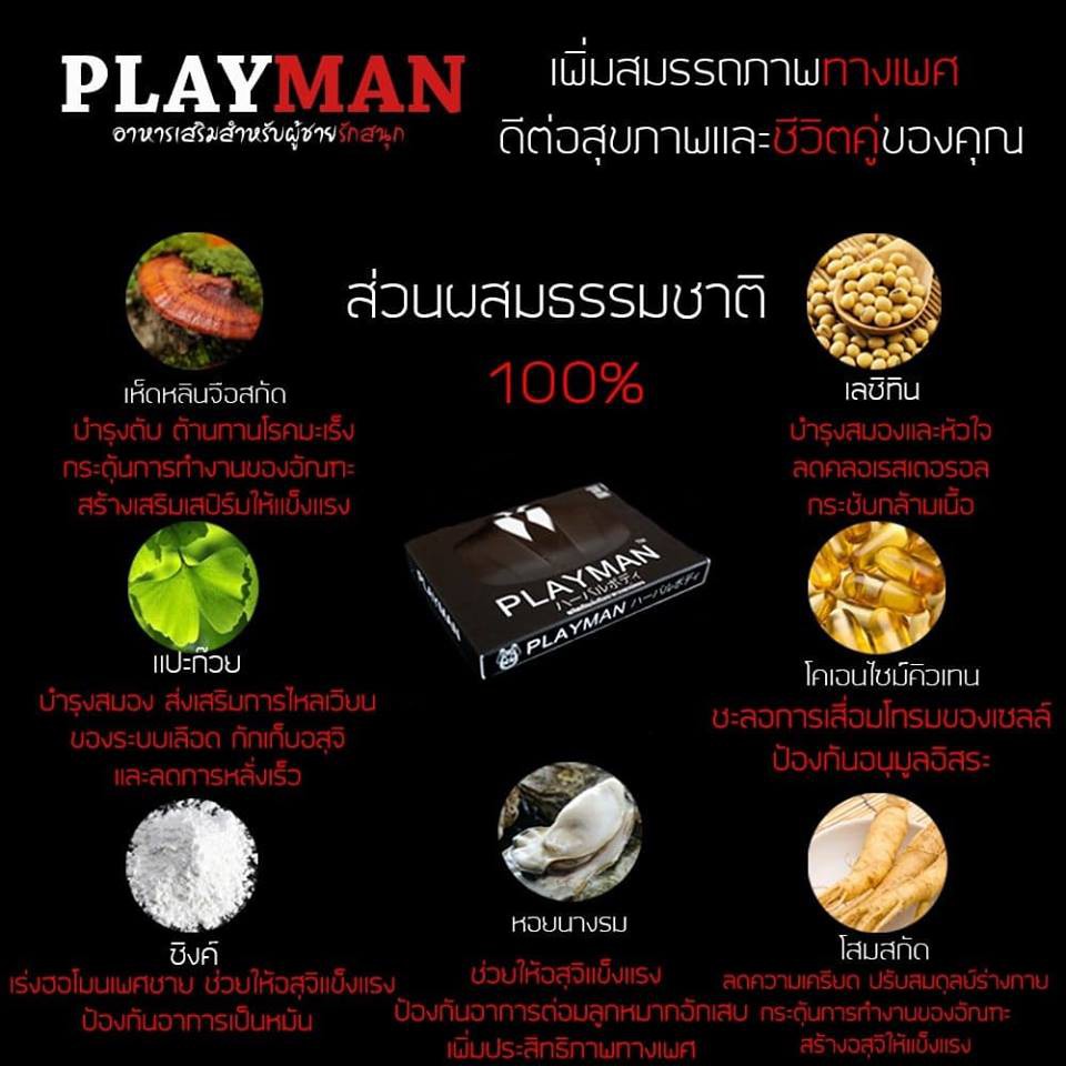 ภาพหน้าปกสินค้าPlayman อาหารเสริมดารีลา สมรรถภาพผู้ชาย จำนวน 1กล่อง (10 แคปซูล) จากร้าน earth_kp บน Shopee