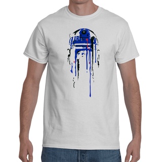 T-shirt  เสื้อยืดคอกลม แขนสั้น พิมพ์ลาย Star Wars Artwork-R2D2S-5XL