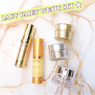 LADY FAIRY WHITE SET ⭐️ ชุดบำรุงผิวใสเรืองรองเปล่งปลั่งดุจนางฟ้า ลดจุดด่างดำ ฝ้ากระแดด รับประกันคุณภาพที่คุณต้องพอใจ