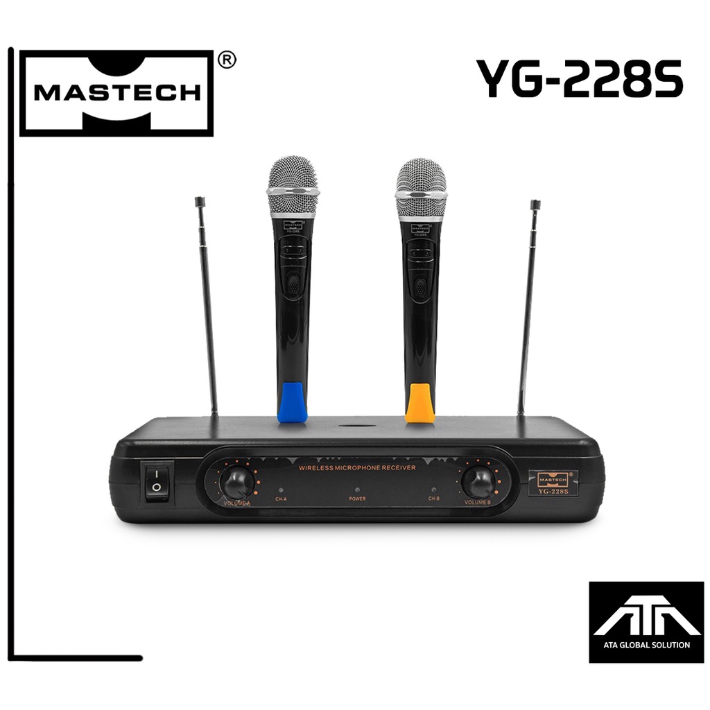 ไมค์ลอยคู่-mastech-yg-228s-ระบบ-vhf-wireless-system-ไมโครโฟนไร้สาย-mastech-yg228s