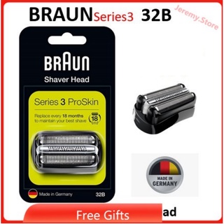 ภาพหน้าปกสินค้าขายดี Braun Series 3 ฟอยล์ 21B 32B และหัวเครื่องโกนหนวด แบบเปลี่ยน ที่เกี่ยวข้อง