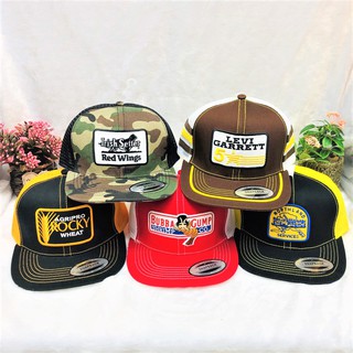 CMD SHOP หมวกแนววินเทจตาข่าย Snapback HIPHOP เต็มใบ Cap ใส่ได้ทุกเพศทุกวัยผู้ชายและผู้หญิง