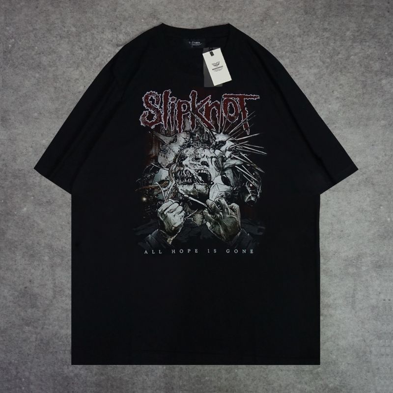 เสื้อยืดพิมพ์ลายแฟชั่น-ย้อนยุคเสื้อยืด-พิมพ์ลายวงดนตรี-slipknot-slipknot-series-แบบโลหะs-5xl