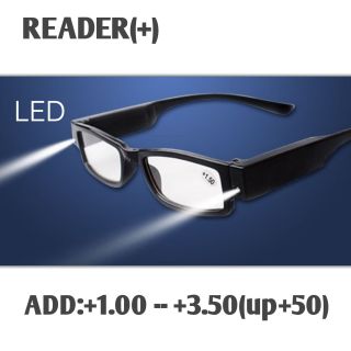 🤠 แว่นตาอ่านหนังสือ มีไฟส่อง LED แว่นสายตายาว แว่นตา