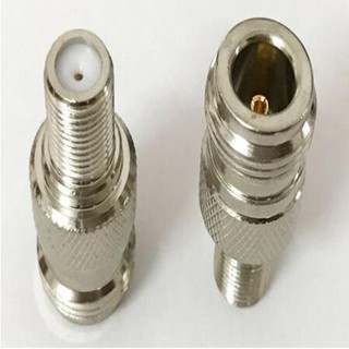 2pcs N Female Jack to F Female Jack straight RF Coax Cable Adapter Connector