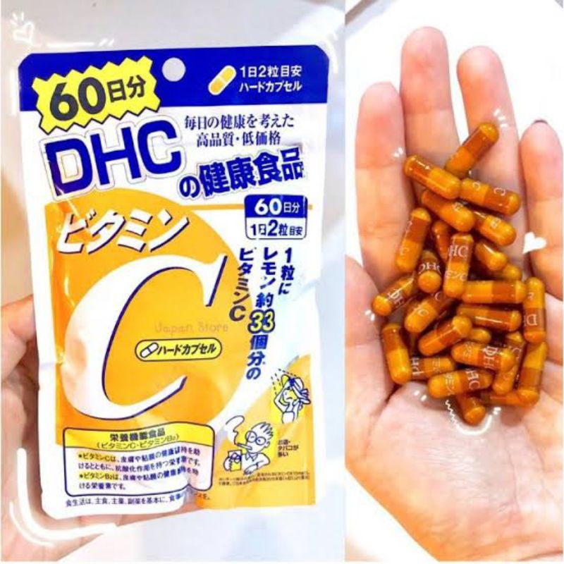 dhc-vitamin-c-60-วัน-วิตามินบำรุงผิวจากญี่ปุ่น-ให้ผิวกระจ่างใส