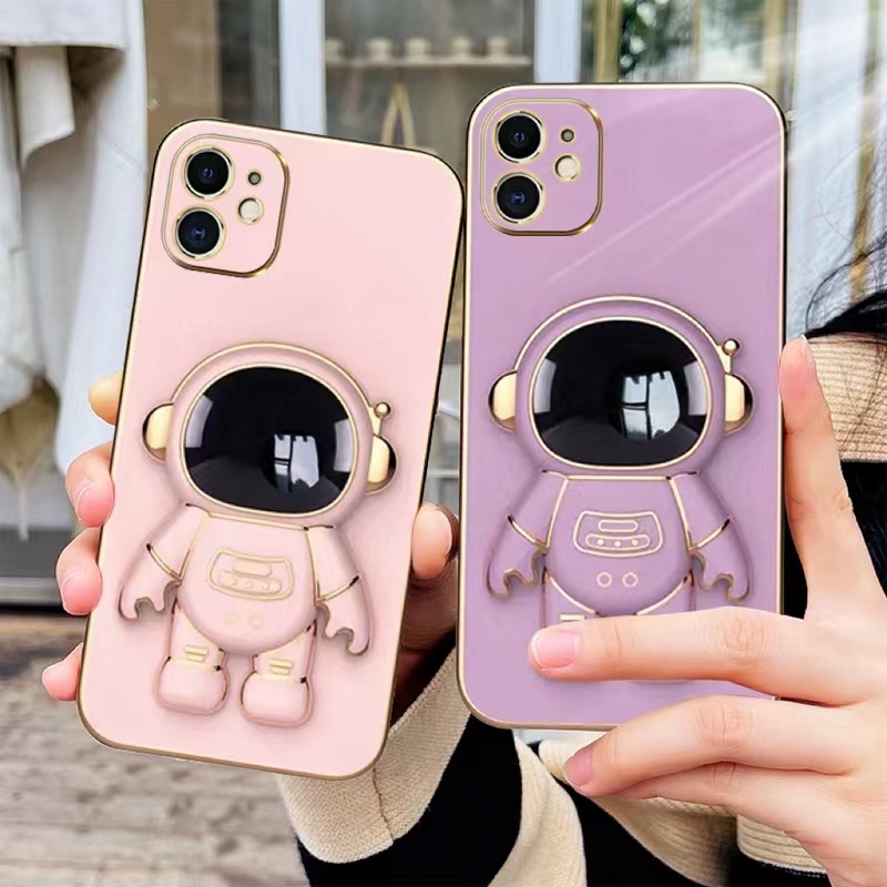 เคส-ขาตั้ง-นักบินอวกาศ-ใช้สำหรับ-iphone-14-pro-max-13-13pro-max-12-12pro-max-11-i11-มีขาตั้ง-นิ่มเคสขอบตรงกันกล้อง