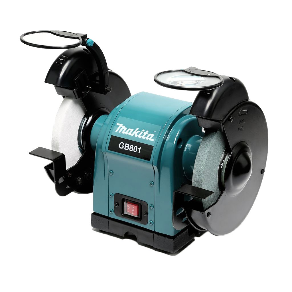 MAKITA GB801 มอเตอร์หินไฟ แท่นเจียร์ เครื่องเจียร์ตั้งโต๊ะ MAKITA ขนาด ...