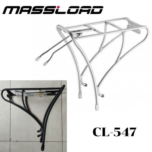 ตะแกรงหลัง Massload CL-547 สีดำ (อลู น้ำหนักเบามาก) สำหรับจักรยานล้อ ...