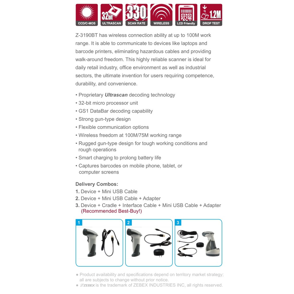 zebex-z3190bt-สแกนไร้สายไกลถึง-100-เมตร-ไวสูงสุดถึง-330ครั้งต่อวินาที-สแกนผ่านหน้าจอโทรศัพท์-จอคอมพิวเตอร์และแท็บเล็ท