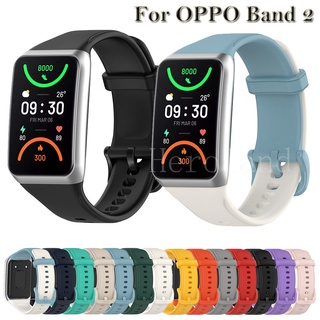 สินค้า สายนาฬิกาข้อมือซิลิโคน แบบนิ่ม สําหรับ oppo Band 2 oppo band2