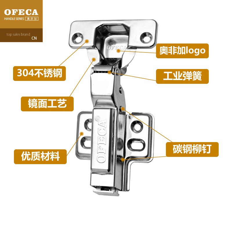 aofeijia-304-บานพับสแตนเลสตู้ประตูตู้เสื้อผ้าหมาดบัฟเฟอร์บานพับประตูไฮดรอลิกบานพับท่อเครื่องบิน