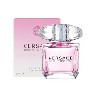 โปรโมชั่น🔥🔥🔥 ซื้อนำ้หอม 2ขวดแถมทอง 0.1 กรัม 1 แผ่น Versace Bright Crystal EDT 90 ml 📌กล่องซีล