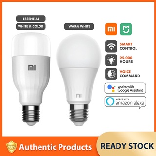 Xiaomi Mi หลอดไฟ Led Essential - สีขาว ( Global ) E27 9 W - Works พร้อม Google Asy & Alexa )