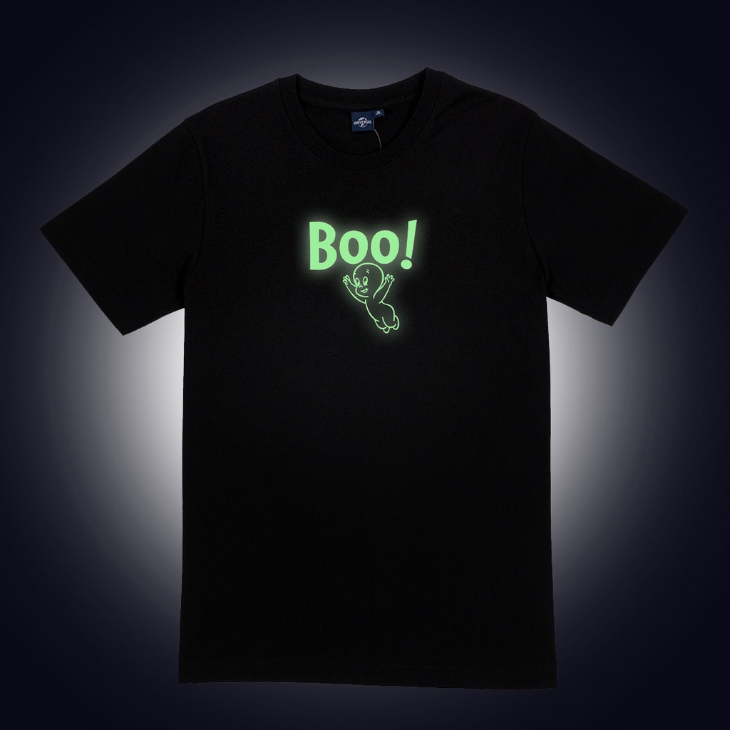 จริง-universal-studios-men-casper-the-friendly-ghost-glow-in-the-dark-t-shirt-เสื้อผู้ชายยูนิเวอร์แซล-สตูดิโอ-แคสเปอร