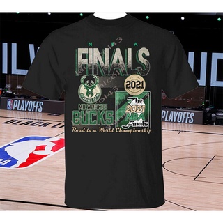 เสื้อยืด พิมพ์ลายกราฟฟิค Milwaukee Bucks Nba Finals Basketball Team Champ สไตล์วินเทจ