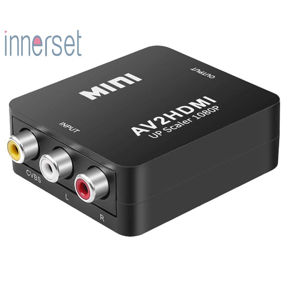 ภาพหน้าปกสินค้าAv To Hdmi-อะแดปเตอร์ 1080P Mini Av2Hdmi กล่องแปลงวิดีโอสําหรับ Hdtv